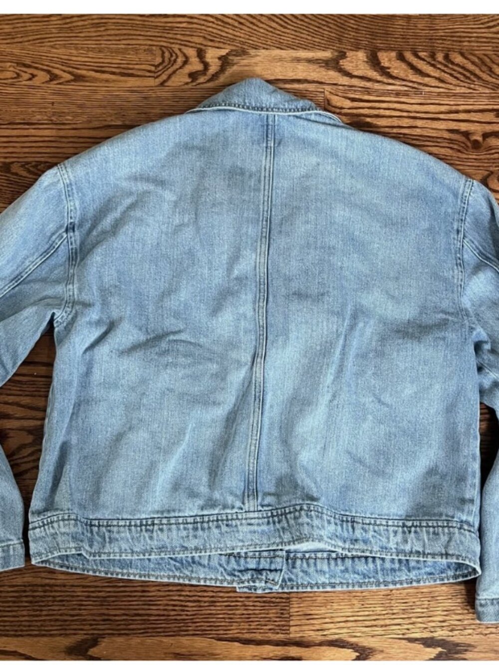 Gap Super Soft Blue Light Wash Denim Utility Jacket Size Large 744893 - Picture 7 of 10